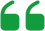 Green quotation marks on black background.